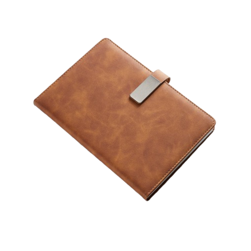 200 Pages Leather-Covered A5 Notebook