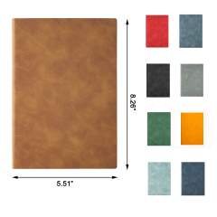 128 Pages A5 Leather Notebook
