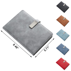 128 Pages Leather-Covered A5 Notebook