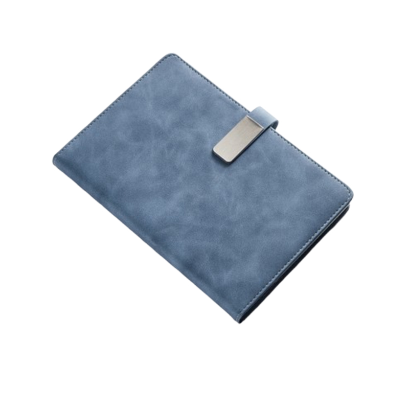 128 Pages Leather-Covered A5 Notebook
