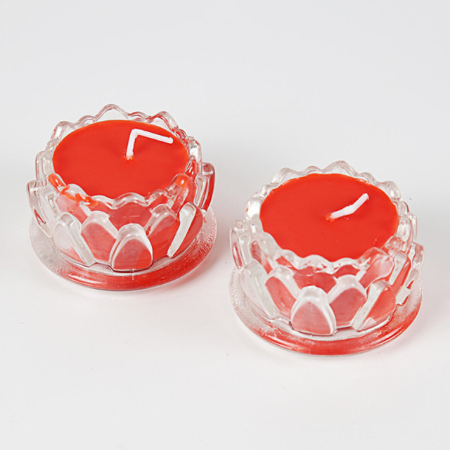 Prayer candle Church candles  Lotus flower Candle