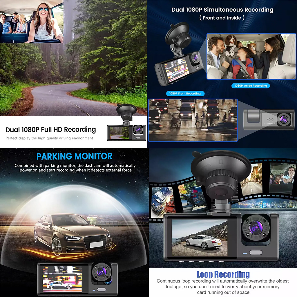 BDl 3 Camera Dash Cam