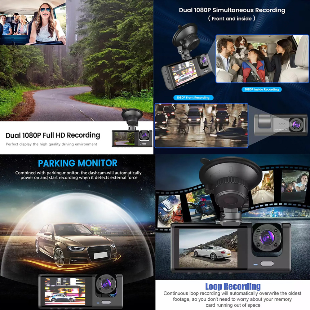 BDl 3 Camera Dash Cam