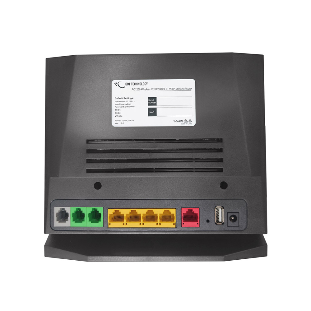 BDI AC Dual Band VDSL2+ Modem Router with VoIP