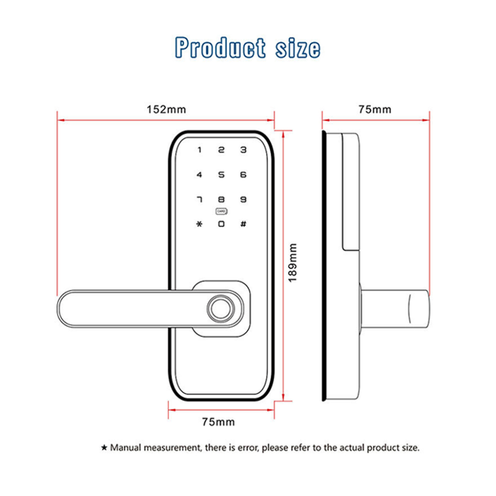 BDl Digital Smart Touch Pad Door Lock