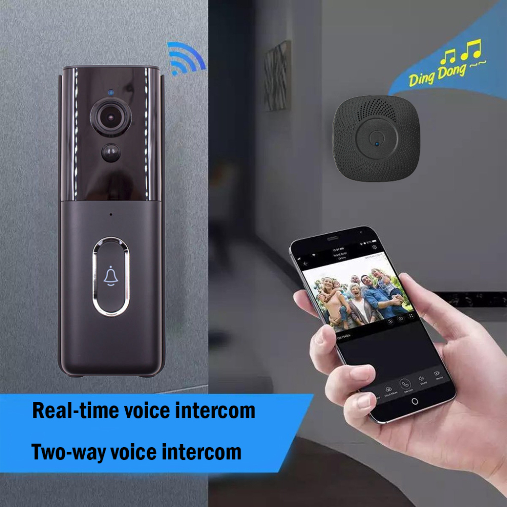 BDI Smart Wi-Fi Video Doorbell with PIR Detection, Full HD, Night Vision & Remote Monitoring