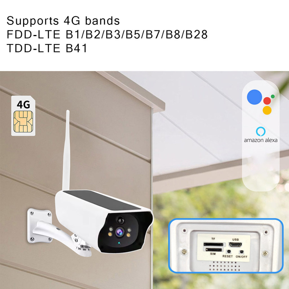 BDI 4G/LTE Solar CCTV Camera Kit: Battery & 32GB SD Card Included"