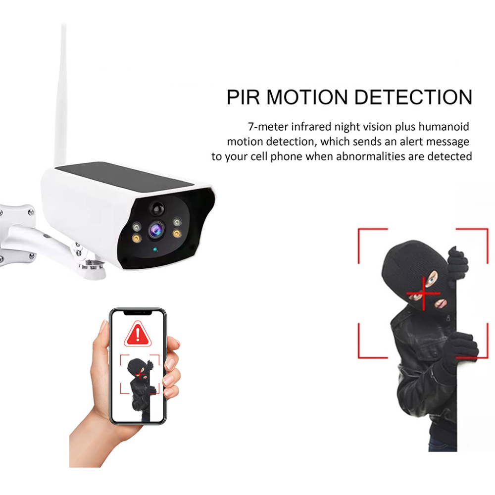 BDI 4G/LTE Solar CCTV Camera Kit: Battery & 32GB SD Card Included"
