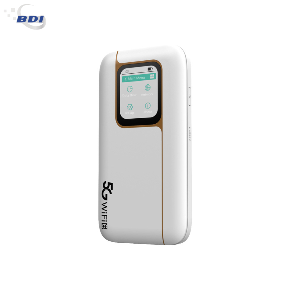 BDI Portable 5G WiFi 6 Router – Dual-Band Portable Hotspot, 6000mAh Battery, 32 Devices
