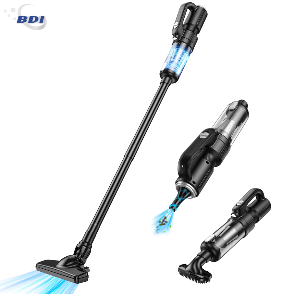 Portable Cordless Vacuum Cleaner with 8000Pa Suction Power, 5200mAh Rechargeable Battery, 75000RPM Motor, Ideal for Home and Car Cleaning