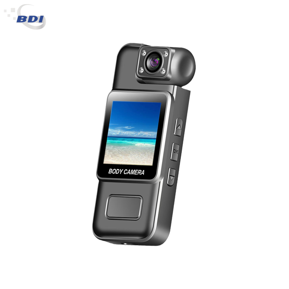 4K HD Body Camera with Night Vision – 180° Rotating Lens, Motion Detection, 7-Hour Battery, Portable Security Cam