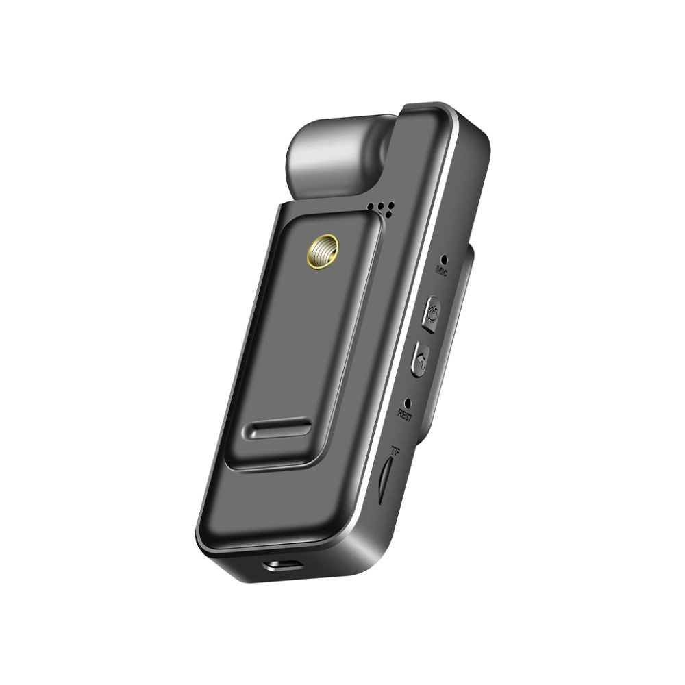 4K HD Body Camera with Night Vision – 180° Rotating Lens, Motion Detection, 7-Hour Battery, Portable Security Cam