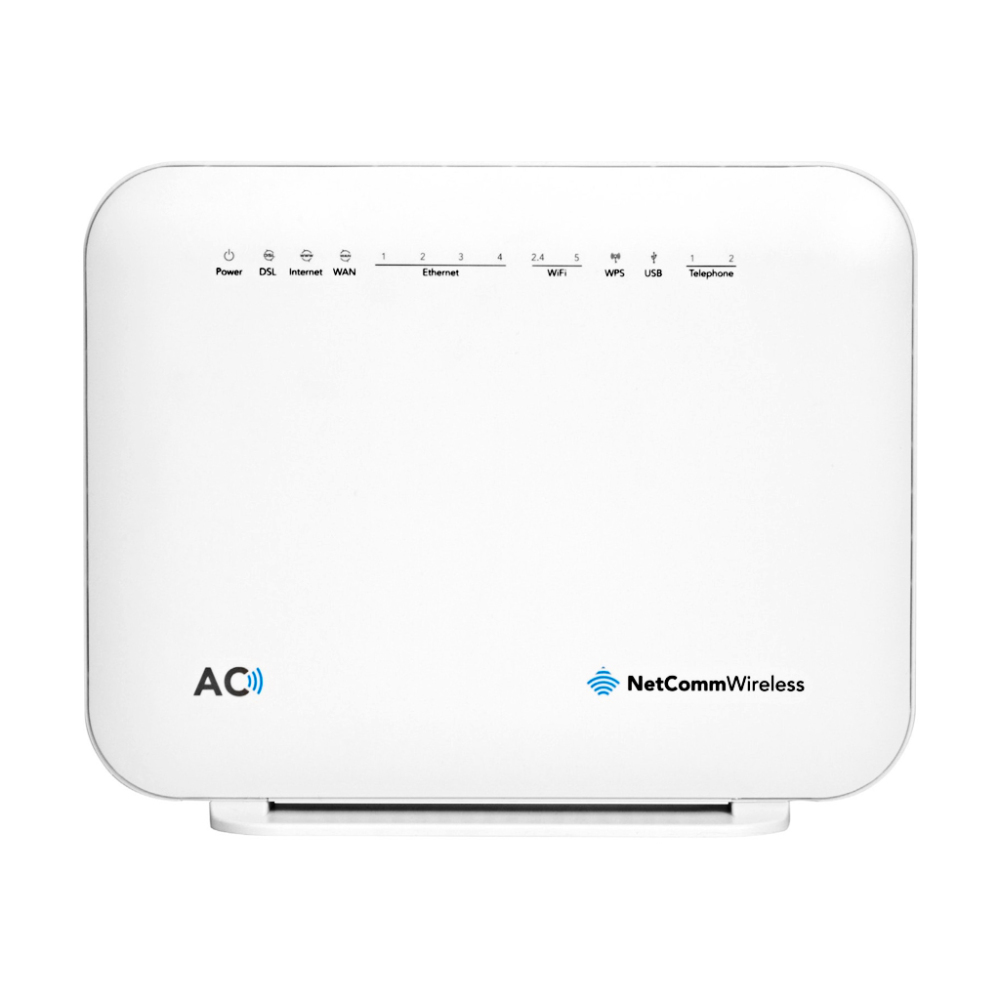 NETCOMM NF18ACV IEEE 802.11ac ADSL2+, VDSL2, Ethernet Modem/Wireless Router