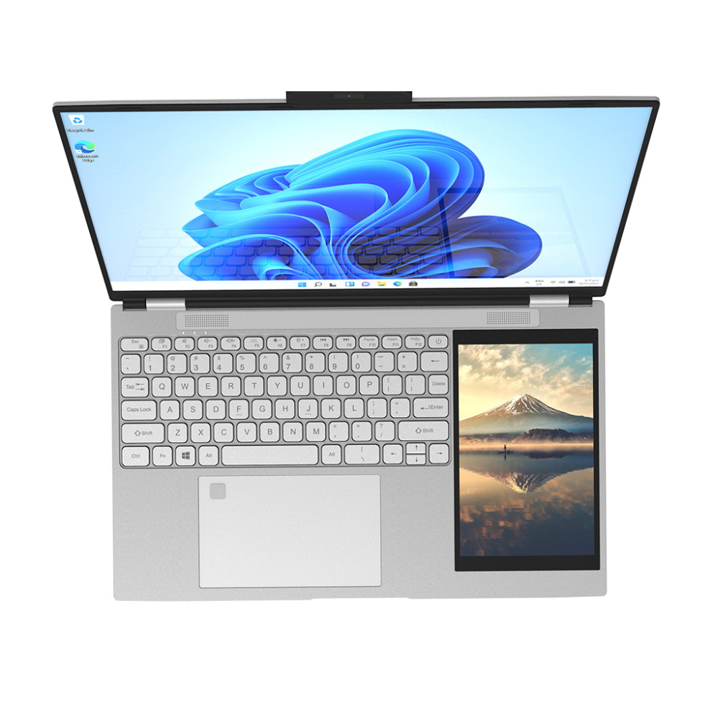 Dual screen 15.6-inch+7-inchfouchscreen business office design learning laptop