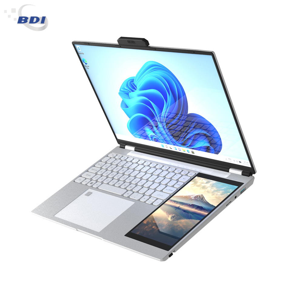 Dual screen 15.6-inch+7-inchfouchscreen business office design learning laptop