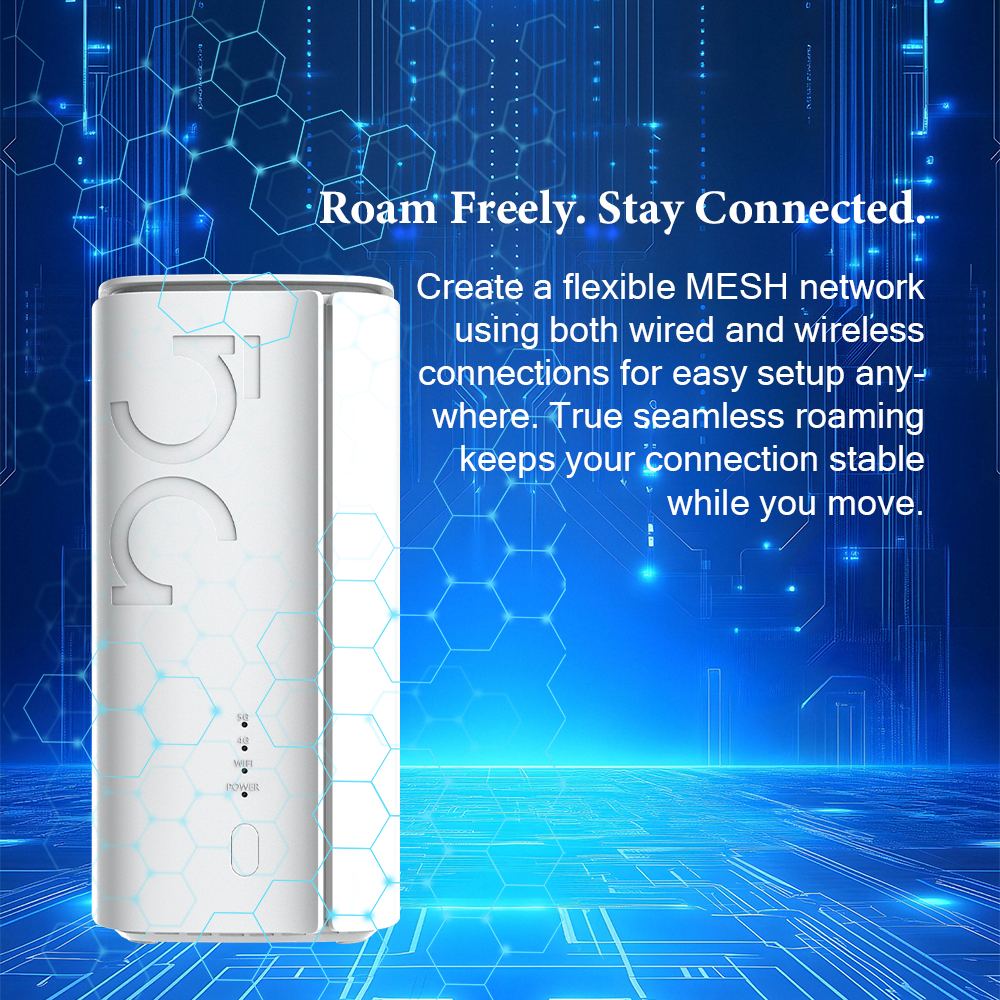 5G WiFi 6 CPE Router with Qualcomm Chip 8 Antennas  SIM Card Slot Gigabit Ethernet Ports