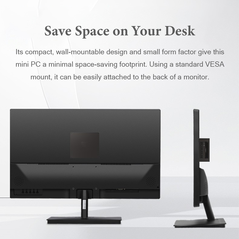 BDI Intel N100 Mini PC Dual 4K Display Tiny Computer