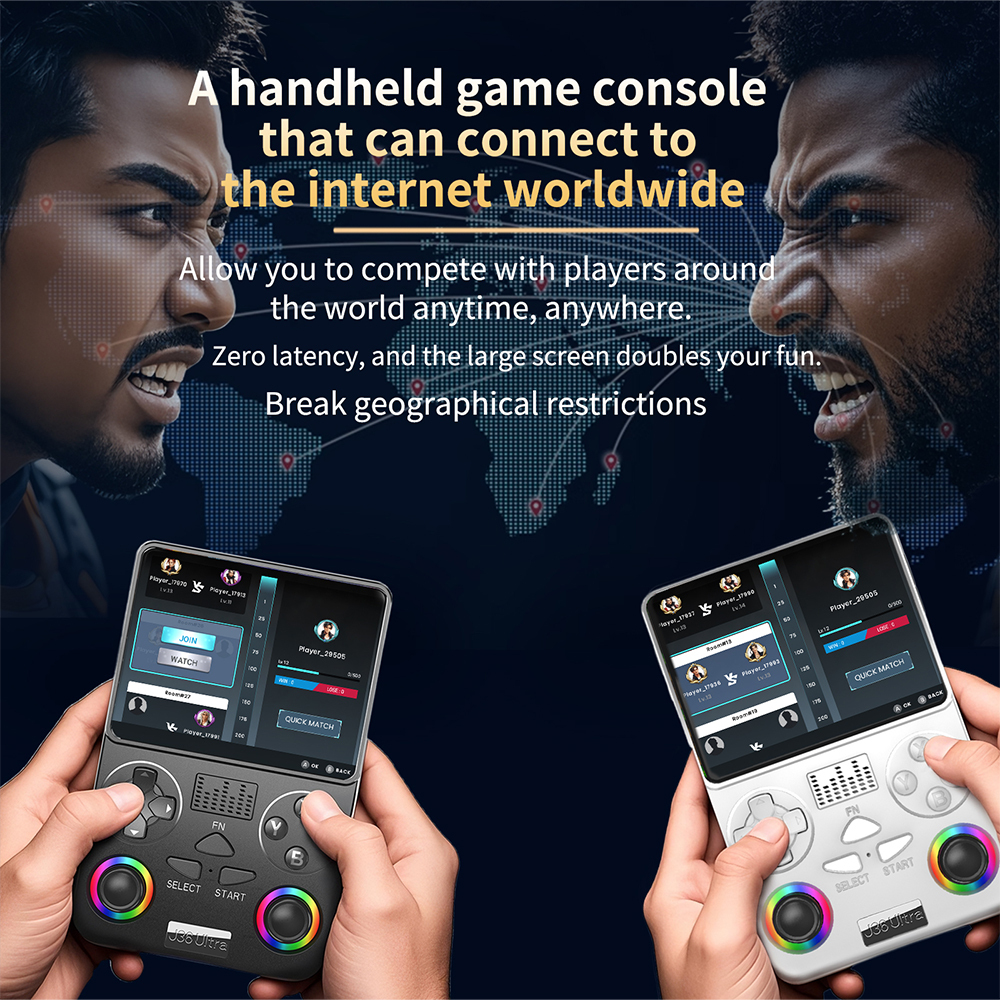 J36 Ultra Game Console Supports Two-Player Battles and Global Internet Connection