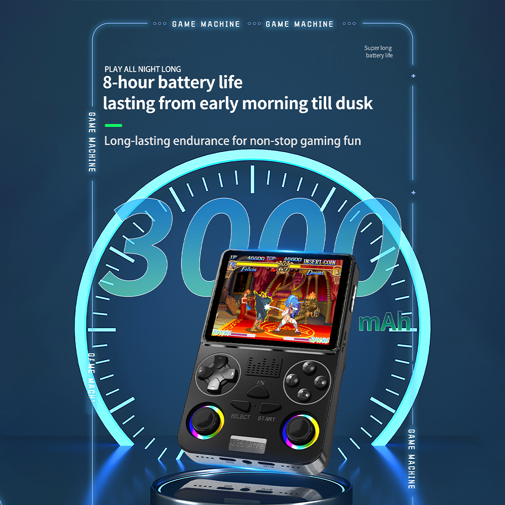J36 Ultra Game Console Supports Two-Player Battles and Global Internet Connection