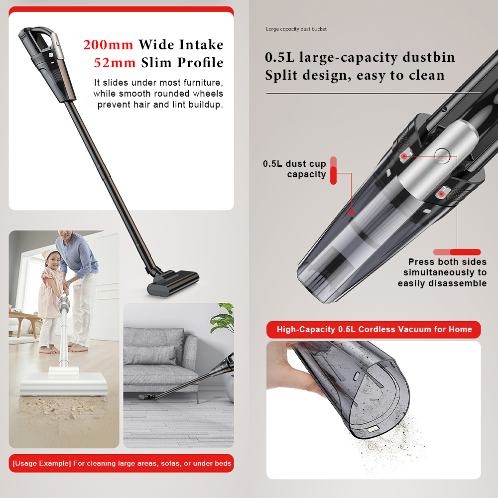 BDI VC008 Powerful Cordless Vacuum for Car and Home Use