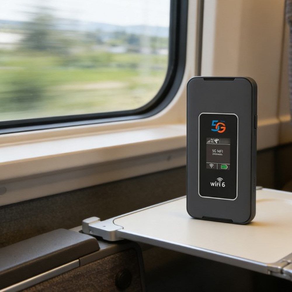 5G Portable Wi-Fi Hotspot – 8000mAh Battery Wi-Fi 6 Supports Up to 32 Devices
