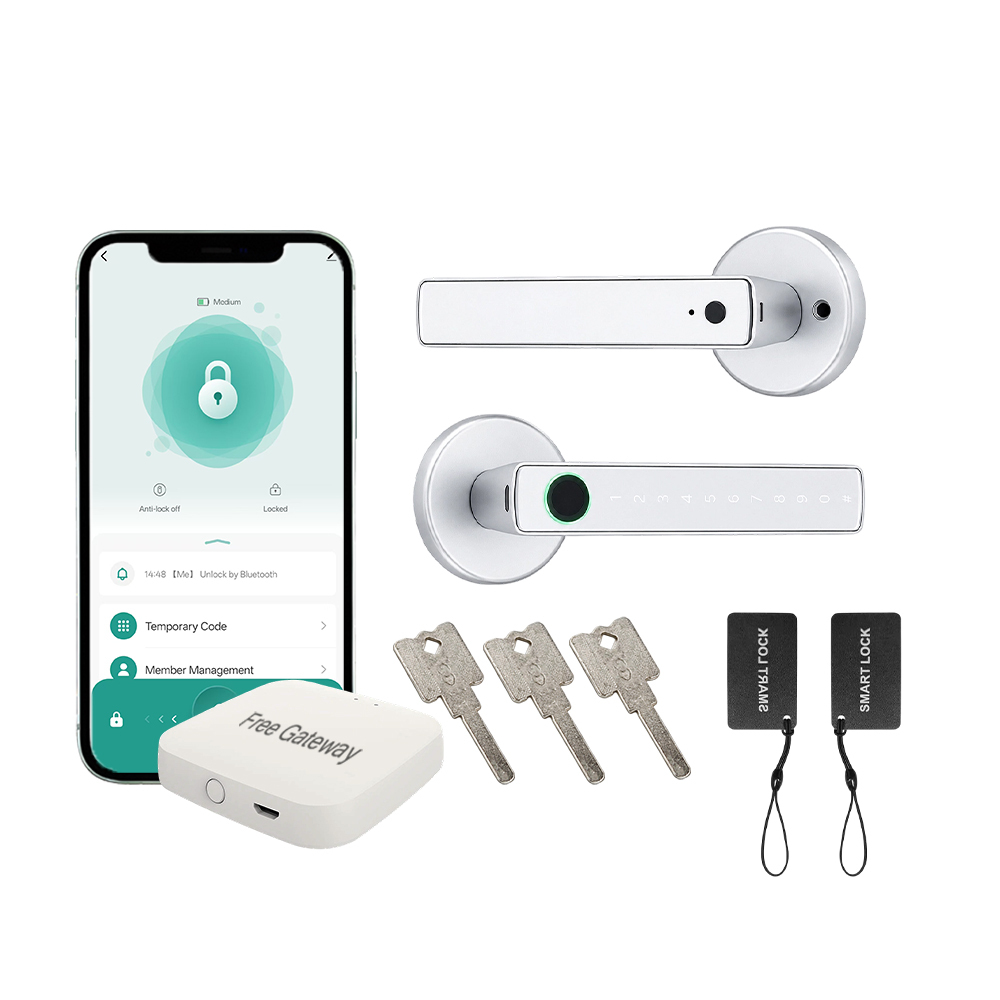 BDI Smart Door Lock 8 Unlock Methods Fingerprint NFC Key Card Wi-Fi Remote Tuya App Control