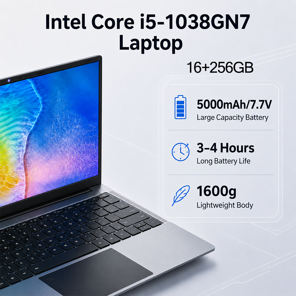 TU20 15.6-Inch Laptop –1920×1080 FHD Display 16GB RAM 256GB SSD