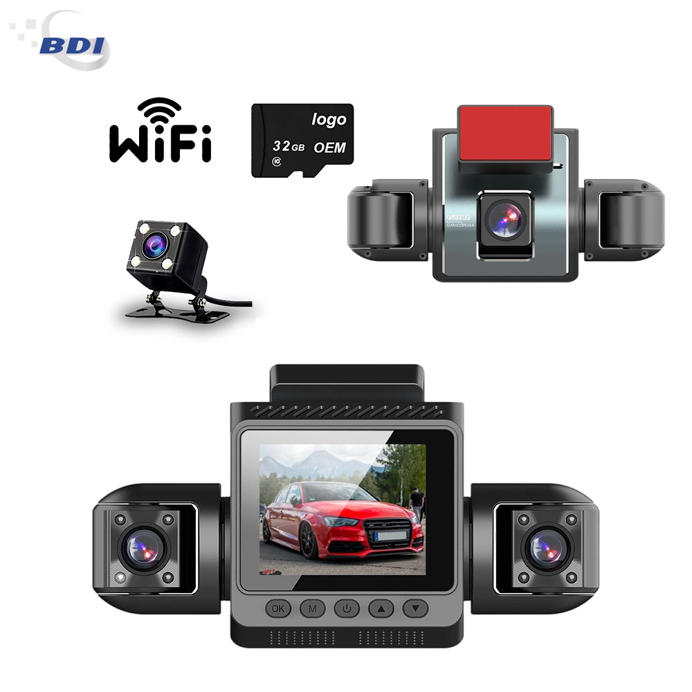 BDI 4 Channel Car Dash Camera 360 Degree Recording Night Vision Wi-Fi App with 32GB TF CARD