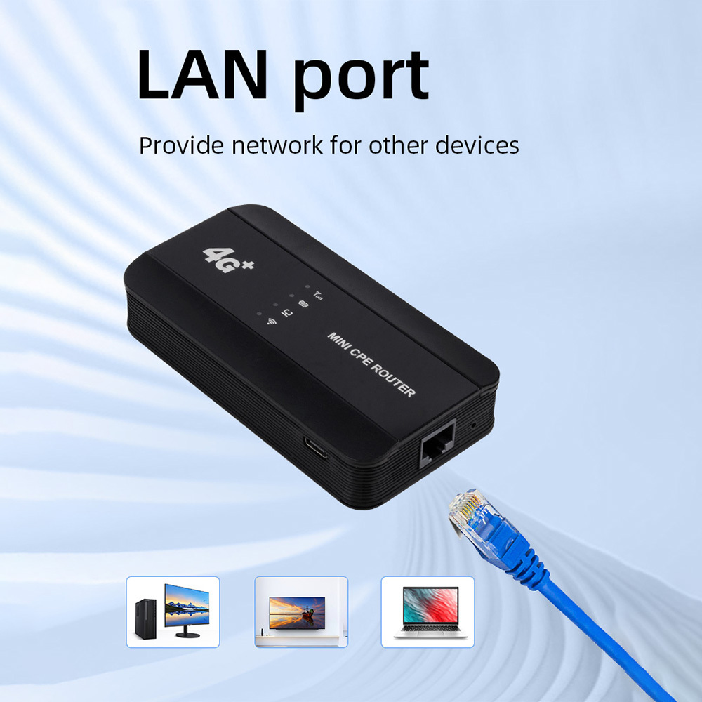 Portable 4G CPE Router Wi-Fi 6 with LAN Port Portable