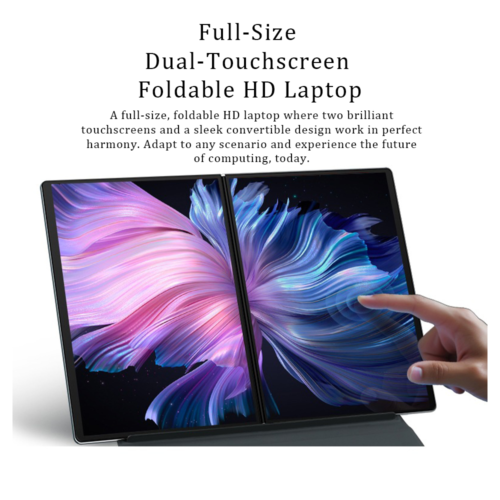 14 inch Foldable Laptop with Dual Touchscreens 32GB RAM 1TB SSD