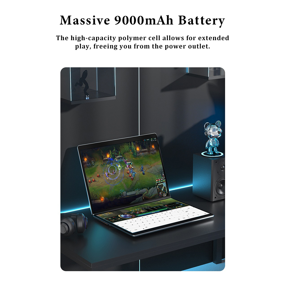 14 inch Foldable Laptop with Dual Touchscreens 32GB RAM 1TB SSD