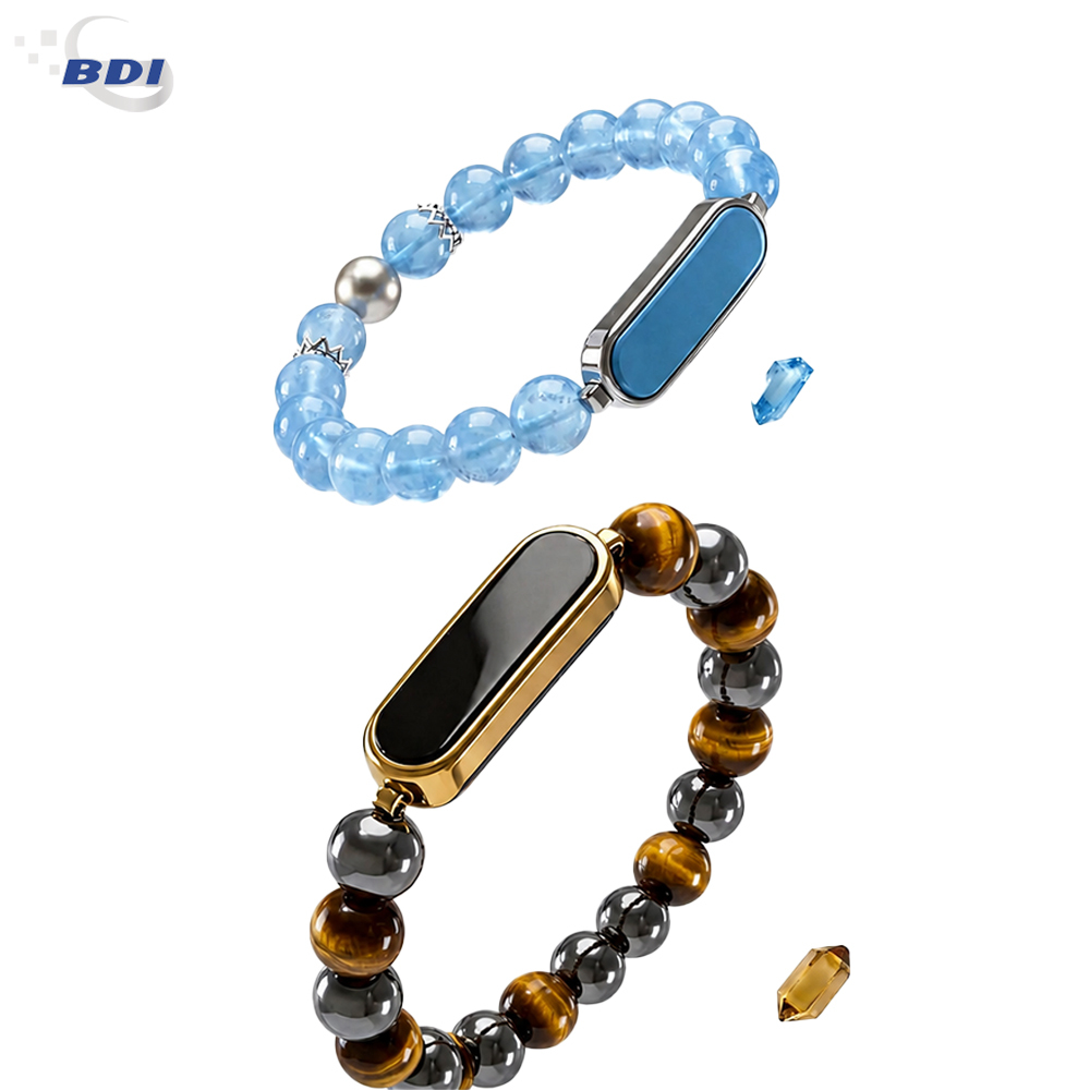 BDI BQ2 Smart Crystal Bracelet – Dual-Chip Health Monitoring with Sleep Tracking