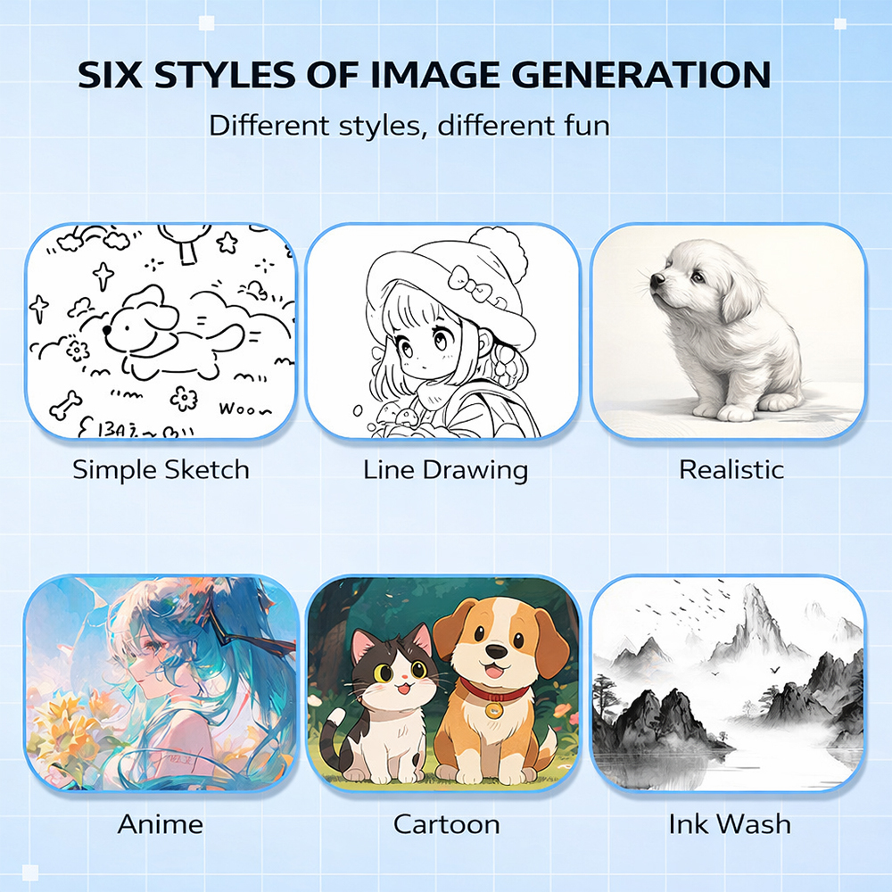BDI X16 AI Kids Instant Print Camera – Voice-Controlled AI Drawing & Thermal Printing Toy