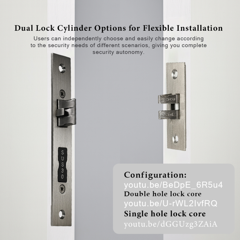 BDI OS884 Smart Face Lock | 3D Facial Recognition Door Lock with Tuya App