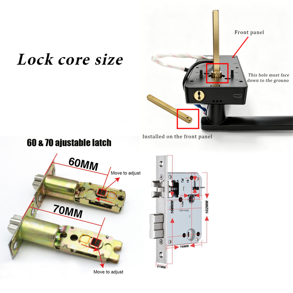 BDI OS884 Smart Face Lock | 3D Facial Recognition Door Lock with Tuya App