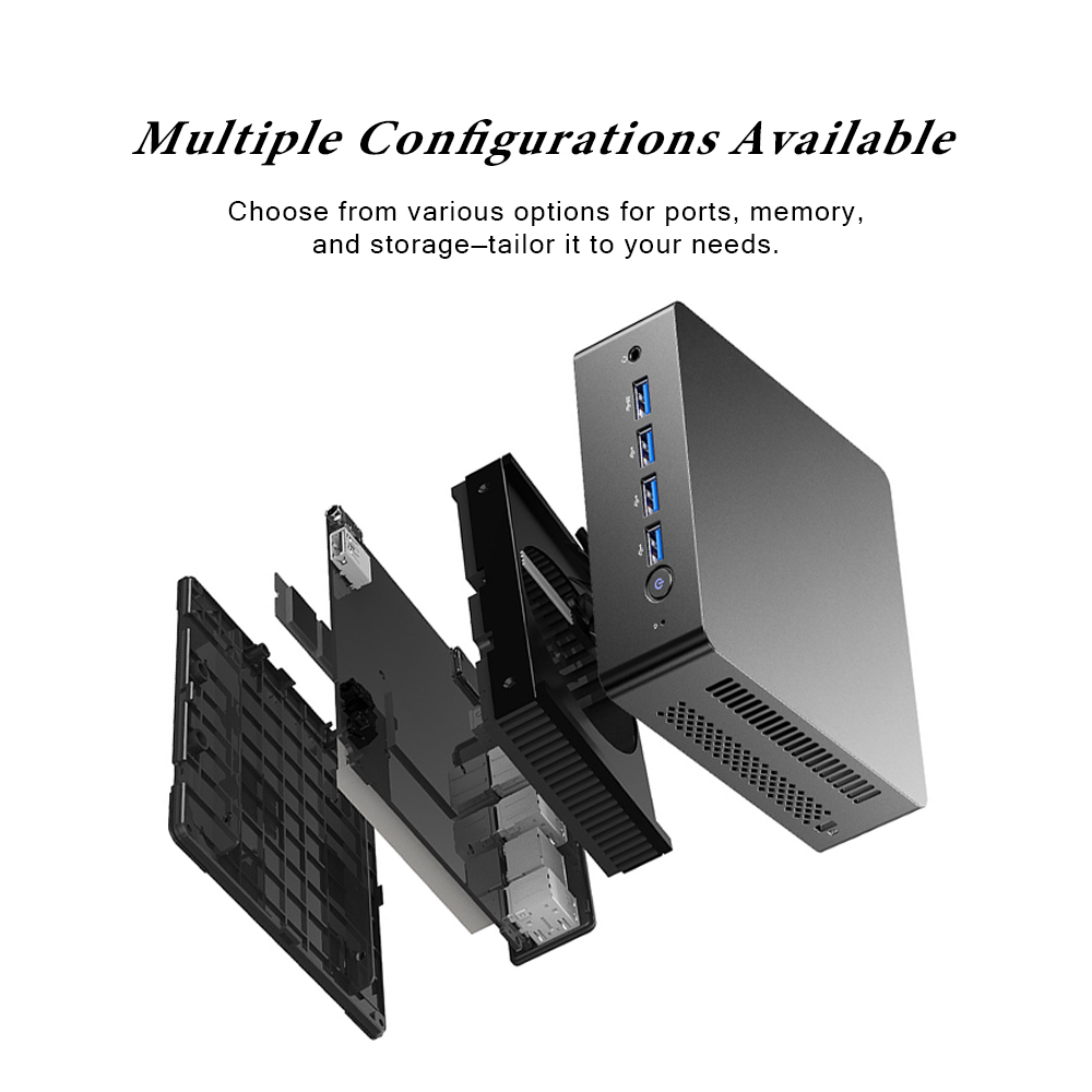BDI Intel N100 Mini PC Dual 4K Display Tiny Computer