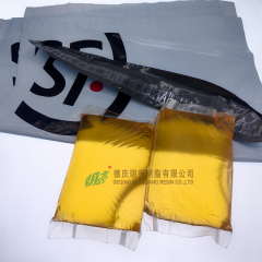 Hot melt pressure-sensitive adhesive for sealing courier bags