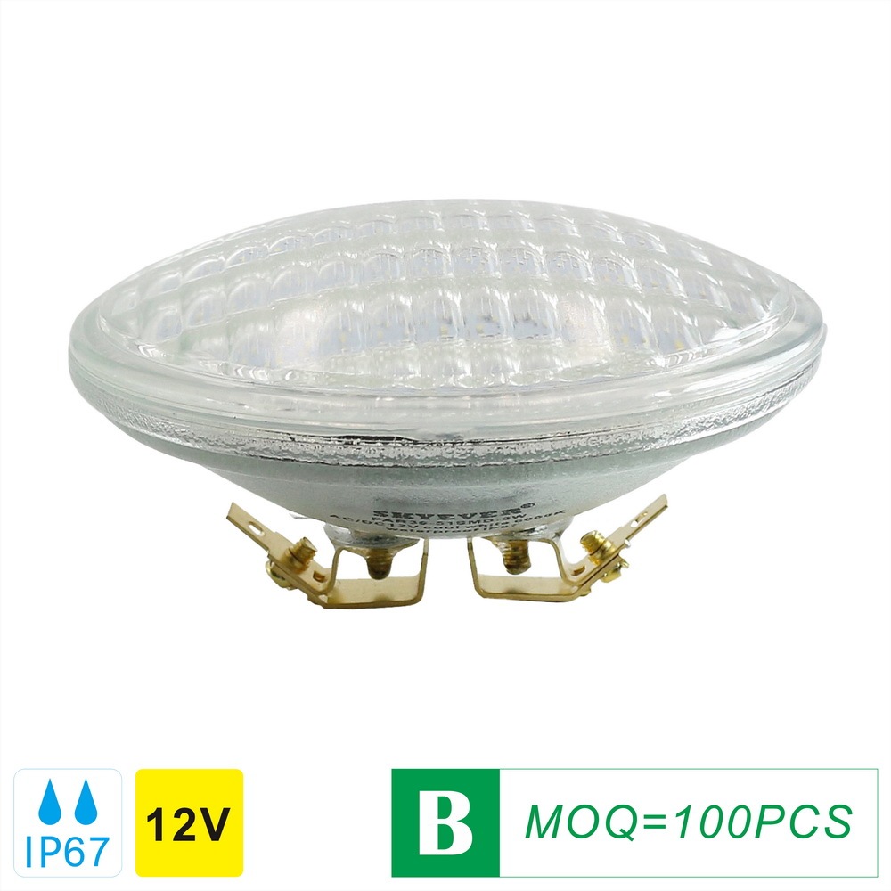 Glass LED PAR36 Light Bulb Flood 9W/12W  AC/DC 12V IP67 Waterproof