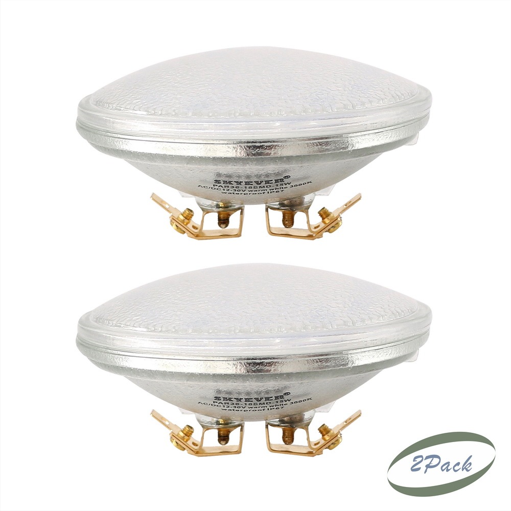 Glass LED PAR36 Light Bulb Spot 15 Watts  AC/DC 12-24 Volts IP67 Waterproof