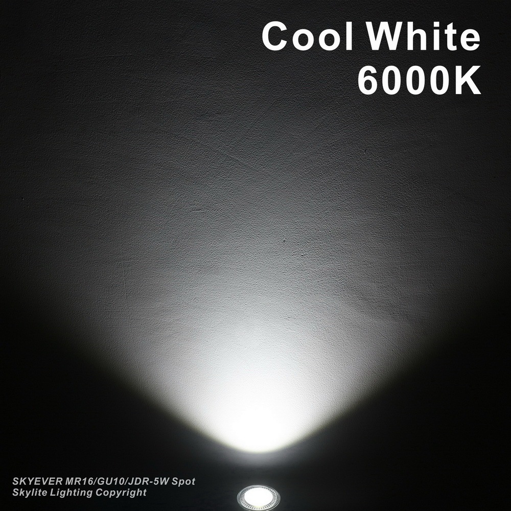 Glass LED MR16 Spot Lamp Cup  COB 5W 110V/220V GU5.3