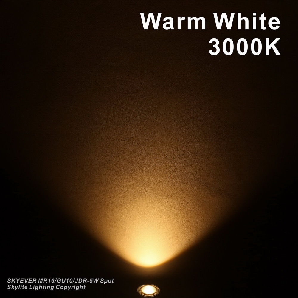 Glass LED MR16 Spot Lamp Cup  COB 5W 110V/220V GU5.3