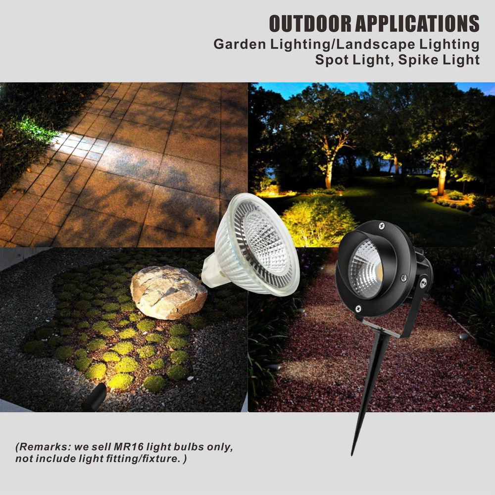 Glass LED MR16 Spot Lamp Cup  COB 5W 110V/220V GU5.3