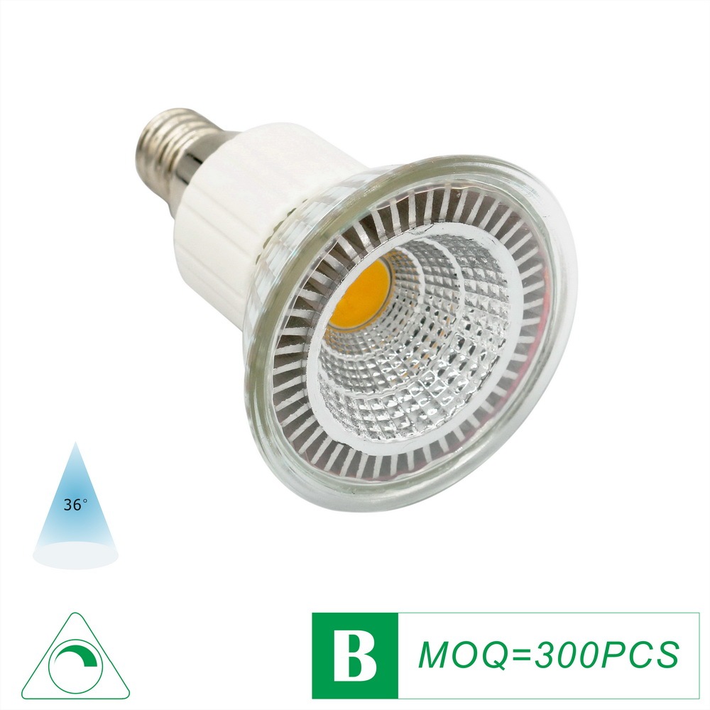 Glass LED JDR Spot Lamp Cup  COB 5W 110V/220V E11/E14/E26/E27 Dimmable