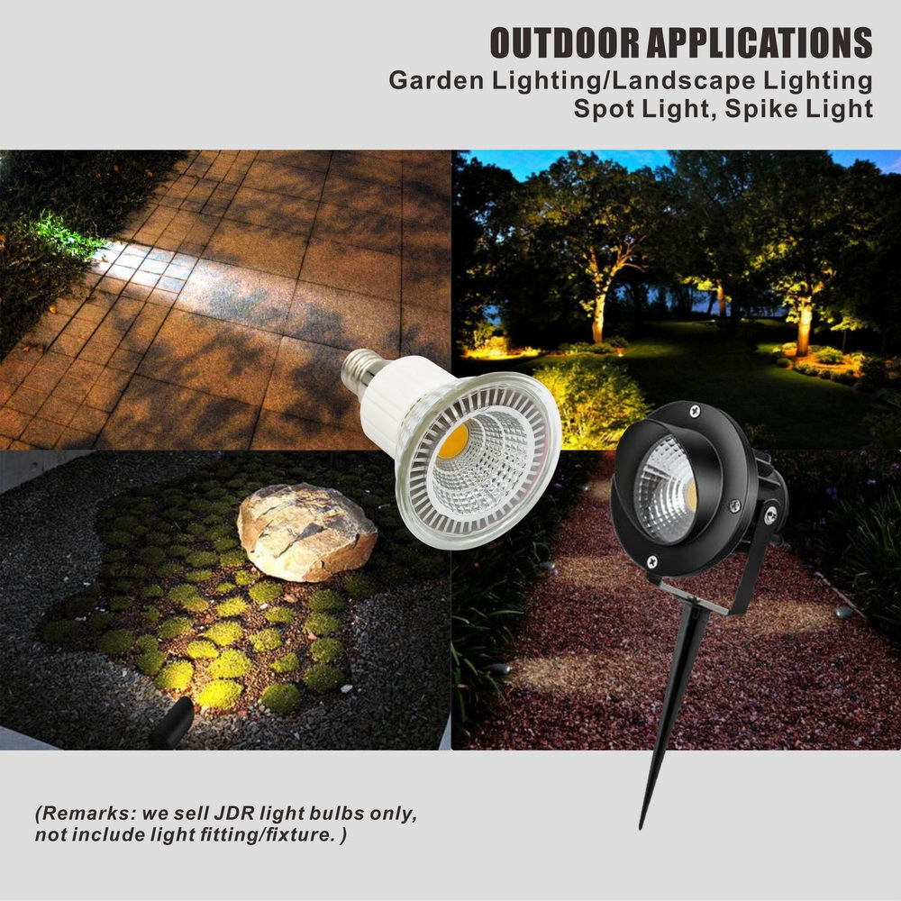 Glass LED JDR Spot Lamp Cup  COB 5W 110V/220V E11/E14/E26/E27 Dimmable