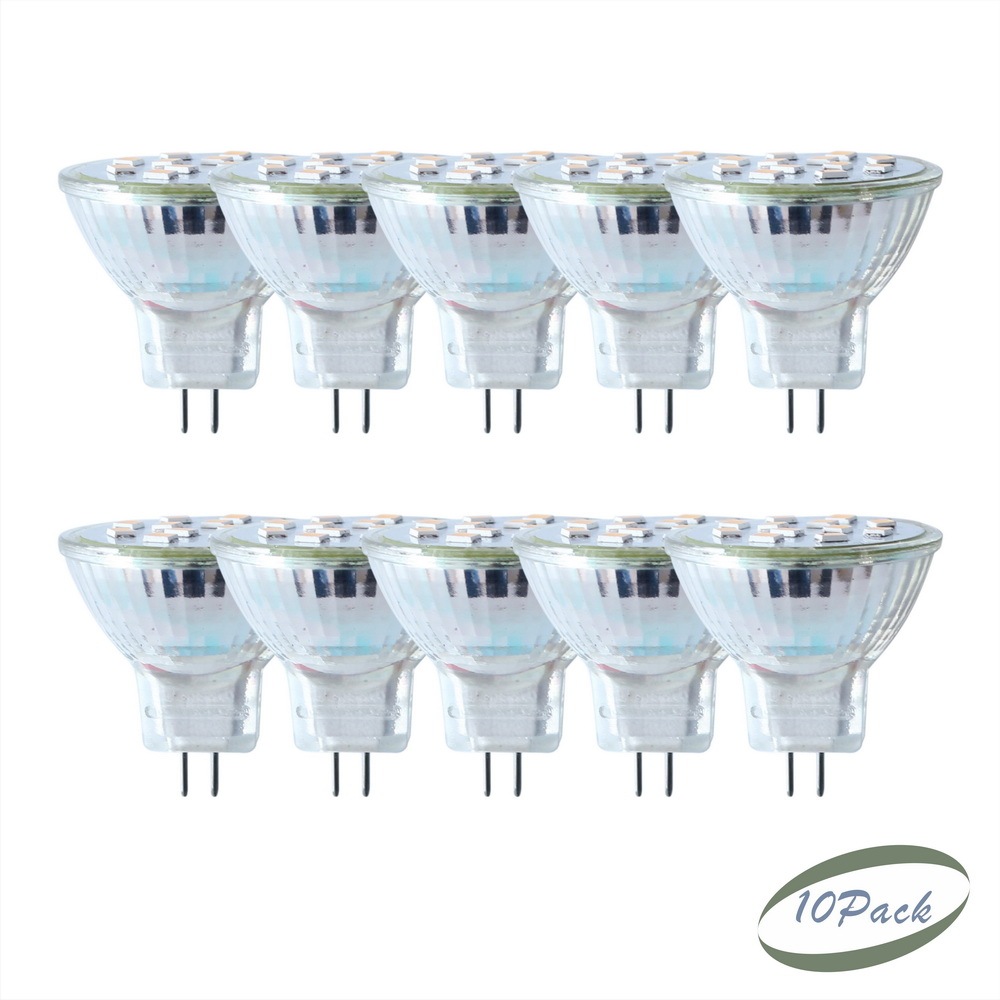 Glass LED MR11 Spot Light Cup  SMD 1.5 Watts 110V/220V GU4 Flood