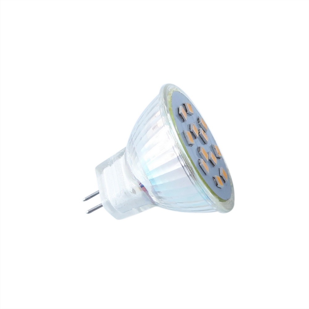 Glass LED MR11 Spot Light Cup  SMD 1.5 Watts 110V/220V GU4 Flood