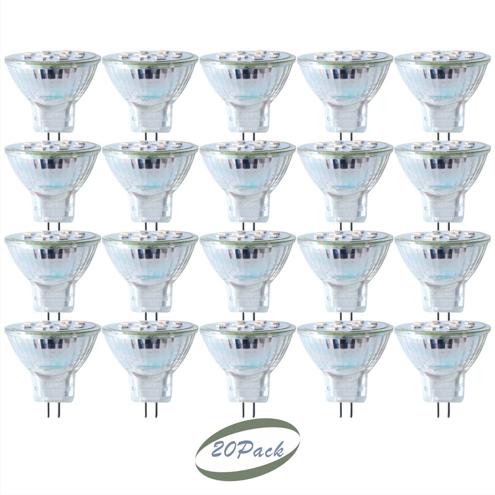 Glass LED MR11 Spot Light Cup  SMD 1.5 Watts 110V/220V GU4 Flood