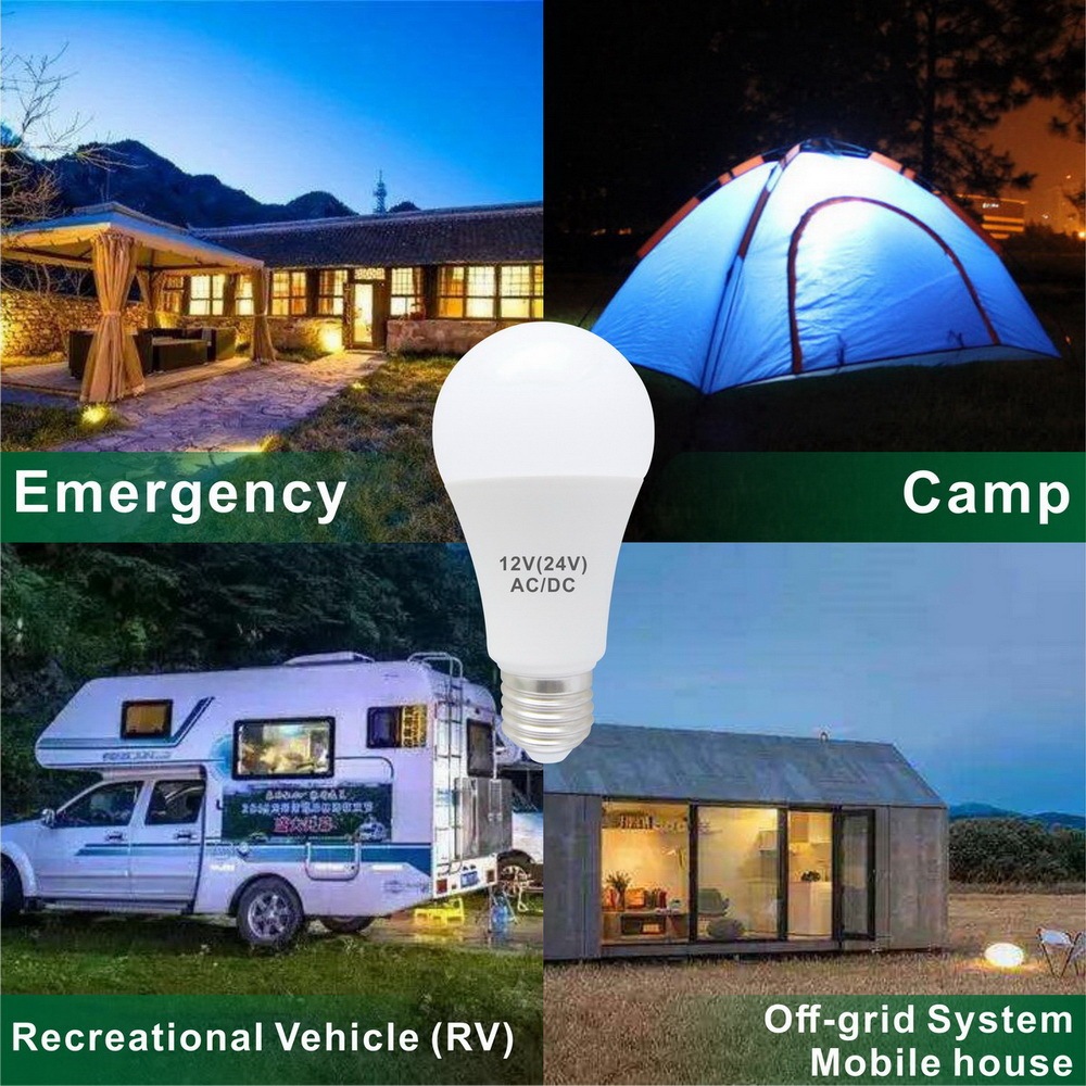Low Voltage LED Light Bulb A60(A19)  8W AC/DC 12V/24V E26/E27