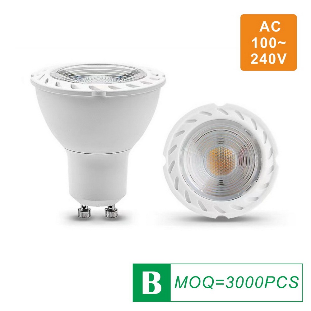 LED Spot Light Cup GU10/MR16 COB 7W AC85-265V with Lens