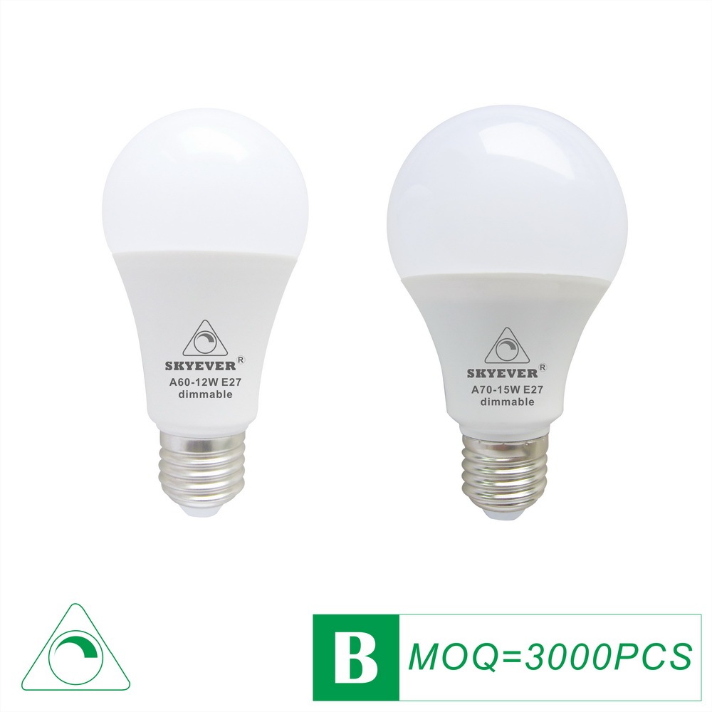 Dimmable GLS LED Bulb A60(A19)/A70(A23) 10W/12W/15W 110V/220V E26/E27